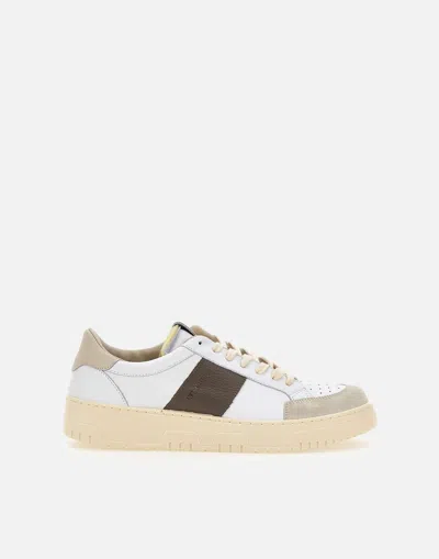 Saint Sneakers Sail Leather Sneakers Grey And White