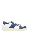 Saint Sneakers Man Sneakers Navy Blue Size 11 Leather In Navy Blue