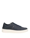 Saint Sneakers Man Sneakers Navy Size 9 Leather In Navy
