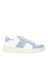Saint Sneakers Man Sneakers Sky Blue Size 9 Leather