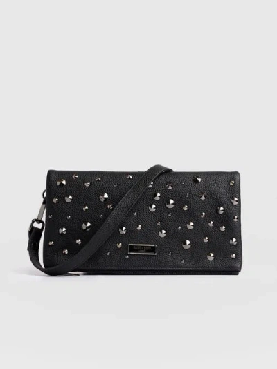 Saint + Sofia Alexis Studded Clutch In Black
