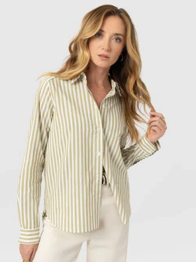 Saint + Sofia Anneliese Shirt In Multi