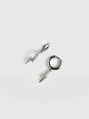 Saint + Sofia Astral Lightning Charm Drop Earrings In Silver