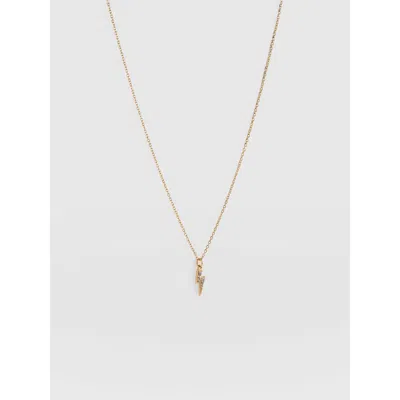 Saint + Sofia Astral Lightning Charm Necklace In Gold