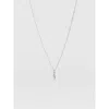 Saint + Sofia Astral Lightning Charm Necklace In Silver