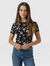 Saint + Sofia Austen Crew Neck Tee Short Sleeve
