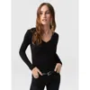 Saint + Sofia Austen V Neck Tee