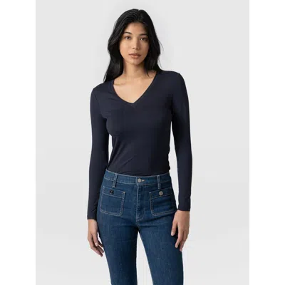Saint + Sofia Austen V Neck Tee