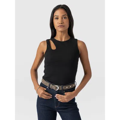 Saint + Sofia Axel Cut Out Tank Top