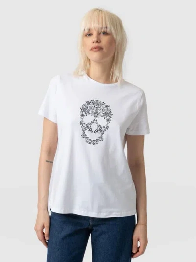 Saint + Sofia Boyfriend Tee In White