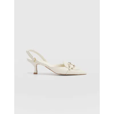 Saint + Sofia Bridget Sling Back Heels In Beige