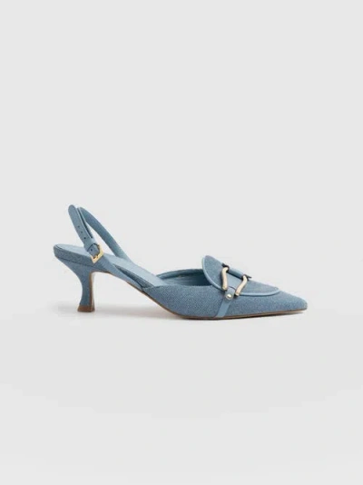 Saint + Sofia Bridget Sling Back Heels In Blue