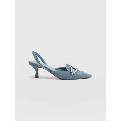 Saint + Sofia Bridget Sling Back Heels In Blue