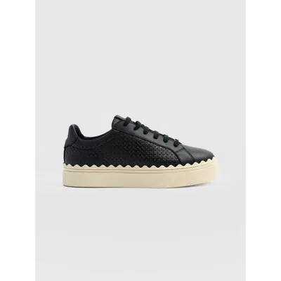 Saint + Sofia Brook Scallop Sneaker In Black