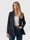 Saint + Sofia Cambridge Blazer In Blue