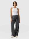 Saint + Sofia Camden Wide Leg Pant In Gray