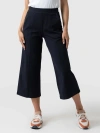 Saint + Sofia Cara Wide Leg Culotte In Blue