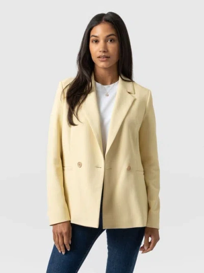 Saint + Sofia Carmen Blazer In Yellow