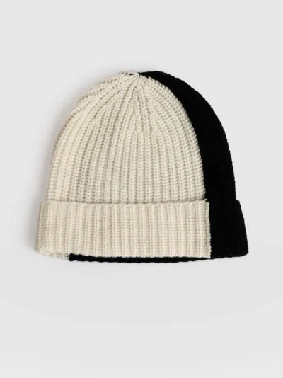 Saint + Sofia Cashmere Beanie In Beige