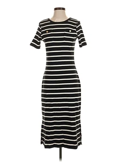 Pre-owned Saint + Sofia Casual Dress In Black