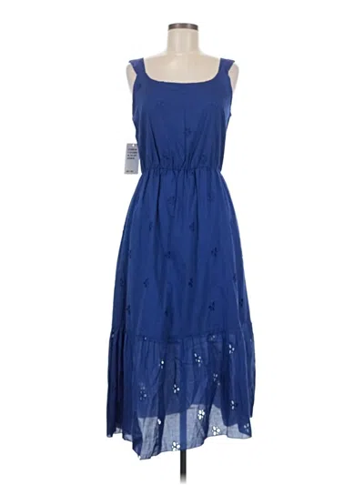Saint + Sofia Casual Dress In Blue