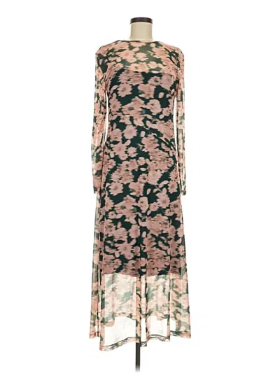 Pre-owned Saint + Sofia Casual Dress In Brown