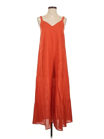 Pre-owned Saint + Sofia Casual Dress In Orange