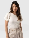 Saint And Sofia Saint + Sofia Cavendish Tee In White