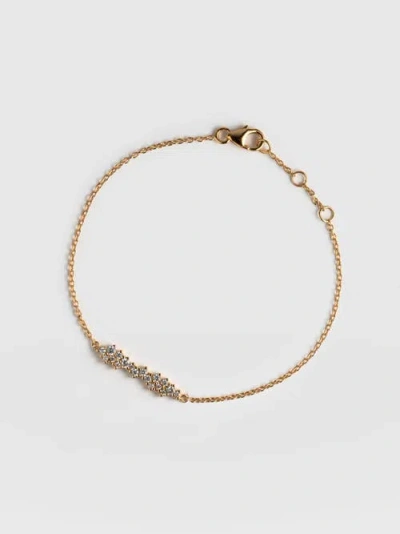 Saint + Sofia Constellation Cluster Bar Bracelet In Gold