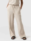 Saint + Sofia Corinne Linen Pant In Beige