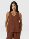 Saint + Sofia Corinne V Neck Tunic