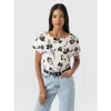 Saint + Sofia Cowl Neck Tee