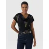 Saint + Sofia Cowl Neck Tee