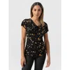 Saint And Sofia Saint + Sofia Cowl Neck Tee In Black