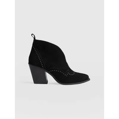 Saint + Sofia Dallas Studded Ankle Boot In Black