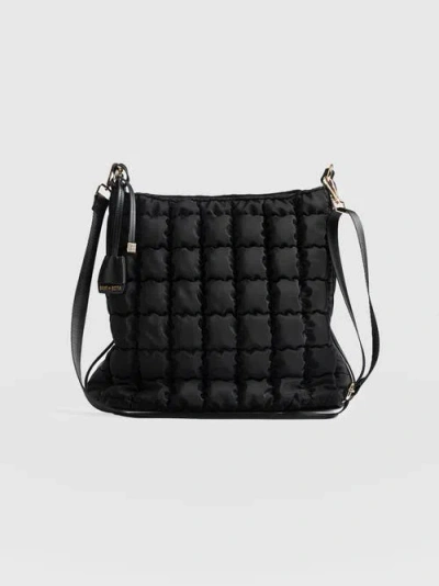 Saint + Sofia Darcey Puff Tote Bag In Black