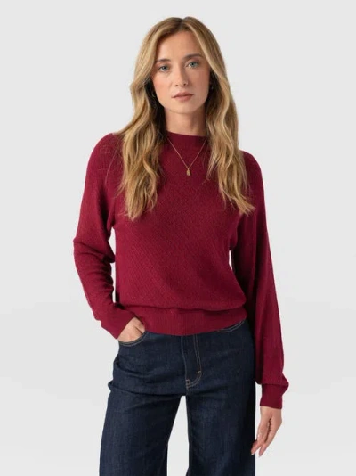Saint + Sofia Diamond Knit Jumper