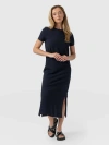 Saint + Sofia Easy T-shirt Midi Dress In Blue