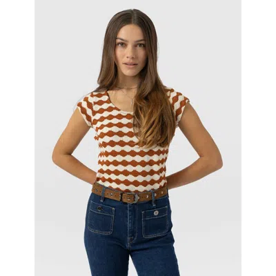 Saint + Sofia Elise Scoop Neck Tee