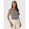 Saint + Sofia Elise Scoop Neck Tee