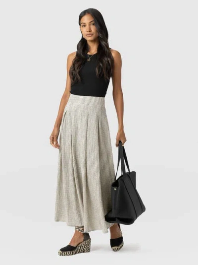 Saint + Sofia Eliza Pleated Skirt
