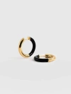 Saint + Sofia Enamel Hoop Earrings In Multi