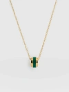 Saint + Sofia Enamel Stripe Charm Necklace In Multi