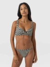 Saint + Sofia Faye Adjustable Bikini Bottom In Black