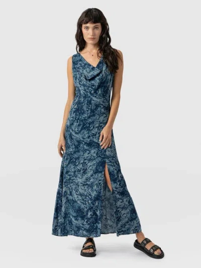 Saint + Sofia Faye Cowl Neck Dress