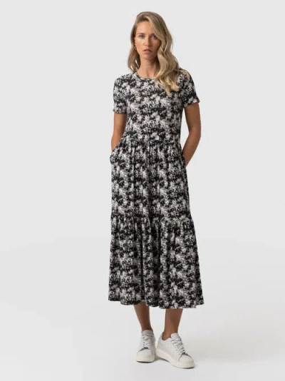 Saint + Sofia Greenwich Dress Short Sleeve In Black