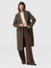 Saint + Sofia Hampton Coat In Brown