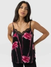 Saint + Sofia Harper Lace Cami In Multi