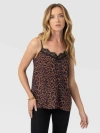 Saint + Sofia Harper Lace Cami In Multi