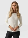 Saint + Sofia Honeycomb Rib Sweater